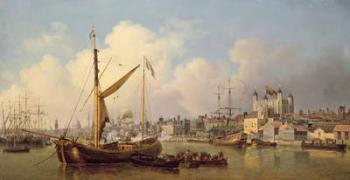 The Thames and the Tower of London supposedly on the King's Birthday, 1771 (oil on canvas) | Obraz na stenu