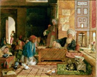 Interior of a School, Cairo (w/c on paper) (see also 22700 & 43799) | Obraz na stenu