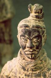 Warrior of the Qin Dynasty, from near Xi'an, c.300 BC (terracotta) | Obraz na stenu
