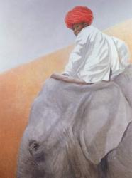 Elephant Boy (oil on canvas) | Obraz na stenu