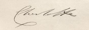 Signature of Princess Charlotte Augusta of Wales (1796-1817) (litho) | Obraz na stenu