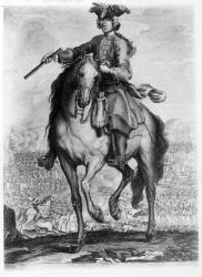 Prince Charles Edward Stuart at the Battle of Prestonpans, c.1745 (engraving) | Obraz na stenu
