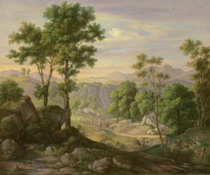 Italian Landscape, 1845 (oil on canvas) | Obraz na stenu