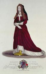 Portrait of Elizabeth of York, 1841 (colour engraving) | Obraz na stenu