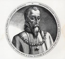 Fernando Alvarez de Toledo, 3rd Duke of Alba (engraving) | Obraz na stenu