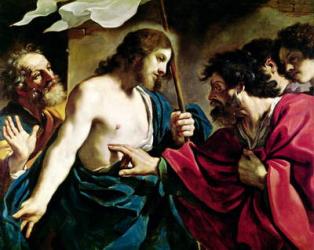 The Incredulity of St. Thomas (oil on canvas) | Obraz na stenu