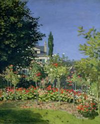 Flowering Garden at Sainte-Adresse, c.1866 (oil on canvas) | Obraz na stenu
