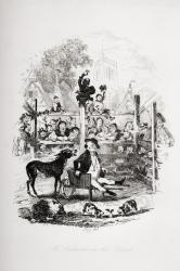 Mr. Pickwick in the pound, illustration from `The Pickwick Papers' by Charles Dickens (1812-70) published 1837 (litho) | Obraz na stenu