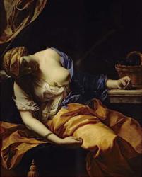 The death of Cleopatra (oil on canvas) | Obraz na stenu