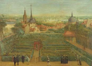 The Gardens of the Fathers of Christian Doctrine and the Abbey of St. Victor (oil on canvas) | Obraz na stenu