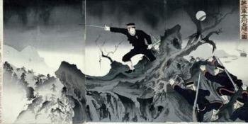 Episode from the Sino-Japanese war (woodblock print) | Obraz na stenu