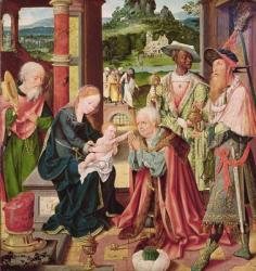 The Adoration of the Magi (oil on panel) | Obraz na stenu