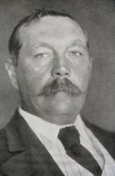 Sir Arthur Conan Doyle (1859-1930) (b/w photo) | Obraz na stenu