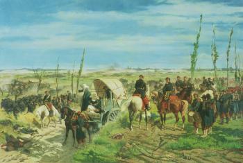 The Italian Camp at the Battle of Magenta, June 1859 (oil on canvas) | Obraz na stenu