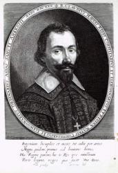 A portrait of Claude Maugis, advisor to Marie de Medici (engraving) | Obraz na stenu