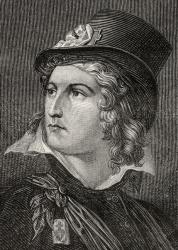 Henri du Vergier, Comte de la Rochejaquelin, from 'Histoire de la Revolution Francaise' by Louis Blanc (1811-82) (engraving) | Obraz na stenu
