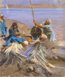 Egyptians Raising Water from the Nile, 1890-91 (oil on canvas) | Obraz na stenu
