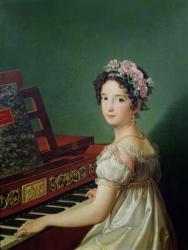 The Artist's Daughter at the Clavichord (oil on canvas) | Obraz na stenu