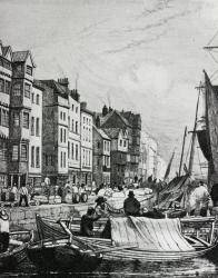 Newcastle Quayside (engraving) | Obraz na stenu