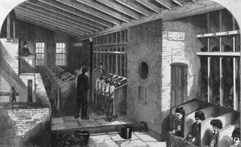 Tread-Wheel and Oakum-Shed at the City Prison, Holloway, from 'The Criminal Prisons of London and Scenes of Prison Life' by Henry Mayhew and John Binny, 1862 (engraving) | Obraz na stenu