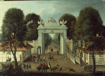 Hunting Lodge in Potsdam, c.1735 (oil on canvas) | Obraz na stenu