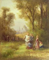 Playing in the Woods, 19th century | Obraz na stenu