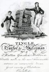 Trade card for Tingle, Taylor and Salesman, No 2 Hatton Garden, Holborn (engraving) | Obraz na stenu