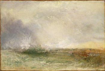 Stormy Sea Breaking on a Shore, 1840-5 (oil on canvas) | Obraz na stenu