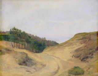 The Narrow Pass at Blankenese, 1840 (w/c on paper on card) | Obraz na stenu