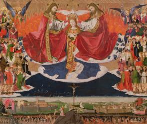 The Coronation of the Virgin, completed 1454 (oil on panel) | Obraz na stenu