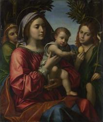 The Virgin and Child, St. John the Baptist and an Angel | Obraz na stenu