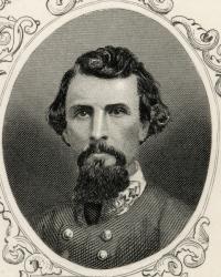Portrait of Nathan Bedford Forrest (1821-77) (litho) | Obraz na stenu