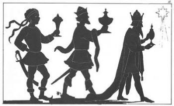 Silhouette of the Three Kings | Obraz na stenu