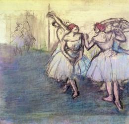 The Dancers (pastel on paper) | Obraz na stenu