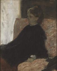 Lady in Black (oil on canvas) | Obraz na stenu