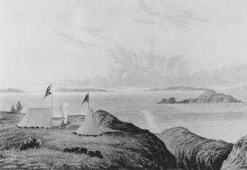 View of the Arctic Sea from the mouth of the Copper Mine River at midnight, 1821 (engraving) | Obraz na stenu