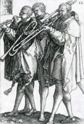 The Brass Players from the series 'The Great Wedding Dances' 1538 (engraving) | Obraz na stenu