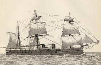 HMS Alexandra, from 'The National Encyclopaedia', published by William Mackenzie, London, late 19th century (litho) | Obraz na stenu