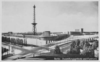 Exhibition Halls and Broadcasting Tower, Charlottenburg, Berlin, c.1930 (photo) | Obraz na stenu