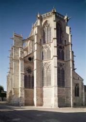 View of the chevet of the church, built 1260-1320 (photo) | Obraz na stenu
