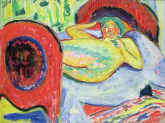 Reclining Nude (oil on canvas) | Obraz na stenu