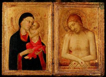 Pieta and Virgin and Child (oil on canvas) | Obraz na stenu