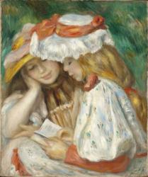 Two Girls Reading, 1890-1 (oil on canvas) | Obraz na stenu