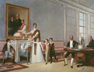 The Family of the First Viscount of Santarem, 1816 (oil on canvas) | Obraz na stenu