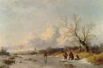 Winter in Holland (oil) | Obraz na stenu