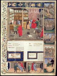 Page from the 'Canon of Medicine' by Avicenna (Ibn Sina) (980-1037) (vellum) | Obraz na stenu