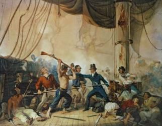 The Melee on Board the Chesapeake, 1813 | Obraz na stenu