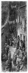 A Street in Whitechapel, from 'London, a Pilgrimage' by William Blanchard Jerrold, 1872 (engraving) | Obraz na stenu