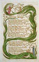 The Divine Image, from Songs of Innocence, 1789 (coloured etching) | Obraz na stenu