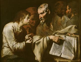 Christ Disputing with the Doctors (oil on canvas) | Obraz na stenu